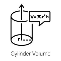 de moda cilindro volumen vector