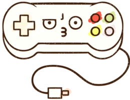 disegno a gesso del controller di gioco png