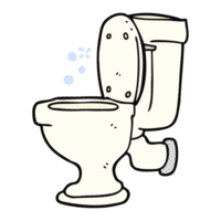 hand drawn cartoon toilet png