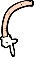 cartoon wijzende arm png