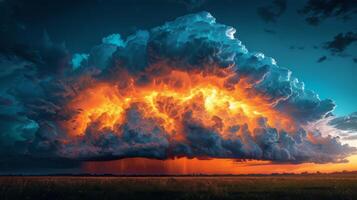 AI generated Large Cloud in Sky photo