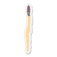 magic wand with gemstone sticker png