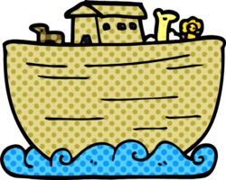 cartoon doodle noahs ark png