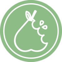 juicy pear circular icon symbol png