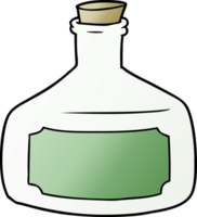 vieux dessin animé de bouteille png