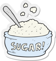 sticker of a cartoon sugar bowl png