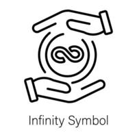 Trendy Infinity Symbol vector