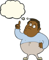 cartoon man asking question with thought bubble png