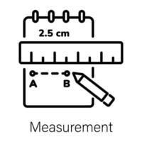 Trendy Measurement Concepts vector