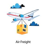 Trendy Air Freight vector