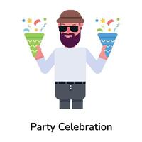 Trendy Party Celebration vector