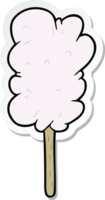 sticker of a cartoon candy floss png