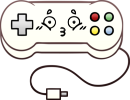 gradient shaded cartoon of a game controller png