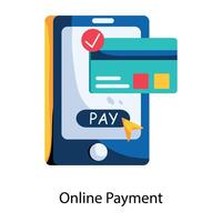 Trendy Online Payment vector