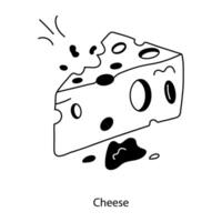 Trendy Cheese Concepts vector