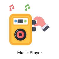 Trendy Music Player vector