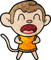 shouting cartoon monkey png