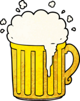 chope de bière de dessin animé png
