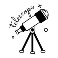 Trendy Telescope Concepts vector