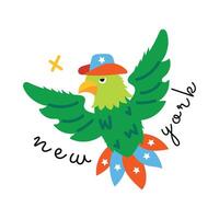 Trendy Patriotic Bird vector