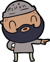 homme barbu de dessin animé png