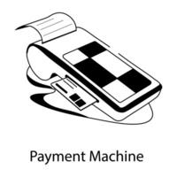 Trendy Payment Machine vector