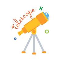 conceptos de telescopio de moda vector