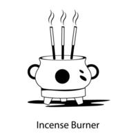 Trendy Incense Burner vector