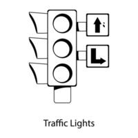 Trendy Traffic Lights vector