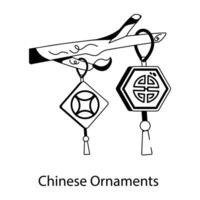 Trendy Chinese Ornaments vector