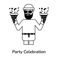 Trendy Party Celebration vector