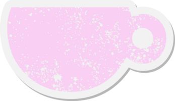 coffee or tea cup grunge sticker png