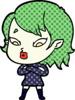 cute cartoon vampire girl png