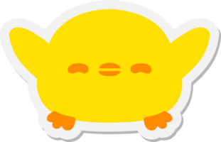 schattig tekenfilm baby vogel sticker png