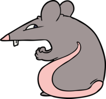 sluw tekenfilm Rat png