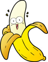 banana feliz louca dos desenhos animados png