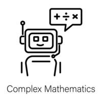 Trendy Complex Mathematics vector