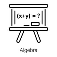 conceptos de álgebra de moda vector