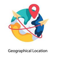 Trendy Geographical Location vector