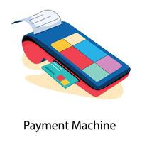 Trendy Payment Machine vector