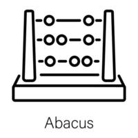 Trendy Abacus Concepts vector