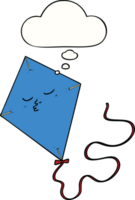 cartoon kite with thought bubble png