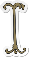 sticker of a cartoon coat stand png