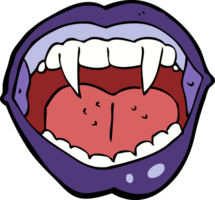 bocca da vampiro dei cartoni animati png