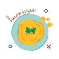 Trendy Hummus Concepts vector