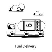 Trendy Fuel Delivery vector