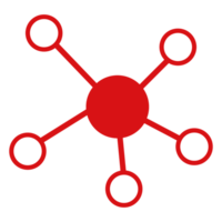 Verbindungen Symbol. Piktogramm ist isoliert. entworfen zum Netz und Software Schnittstellen. png