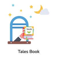 Trendy Tales Book vector