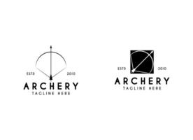 Archery Logo Design Template. Vector Illustration