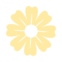 Jaune fleur autocollant png